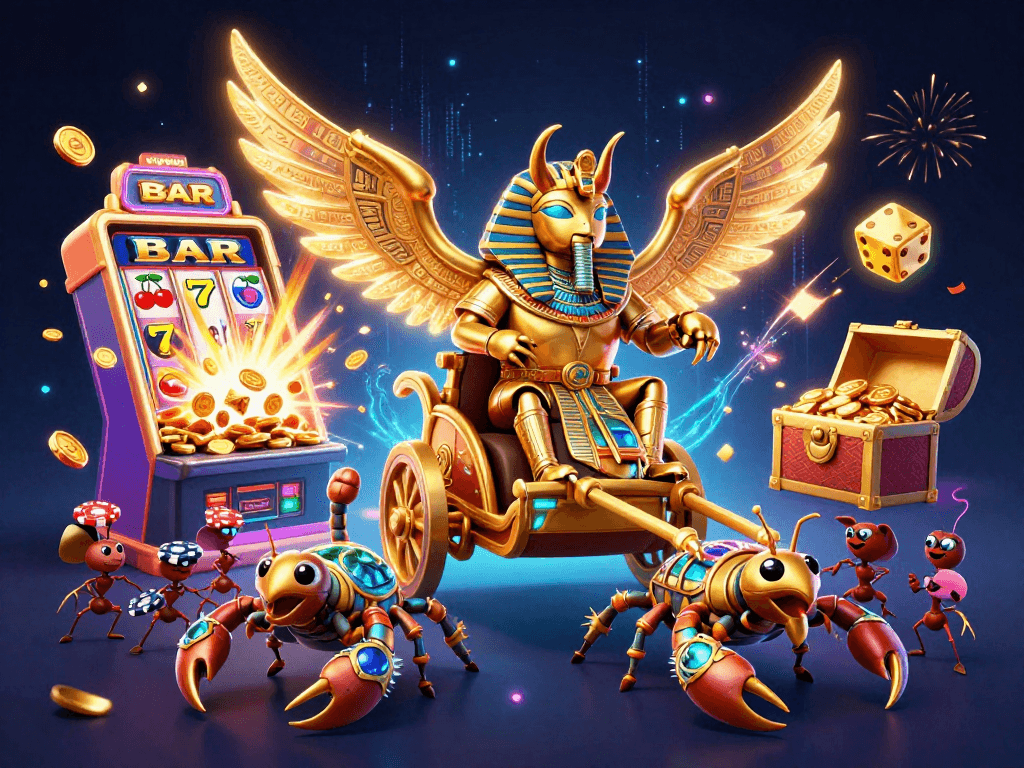 Join the excitement at vipwin with a dynamic scene featuring thrilling casino elements and vibrant gameplay.