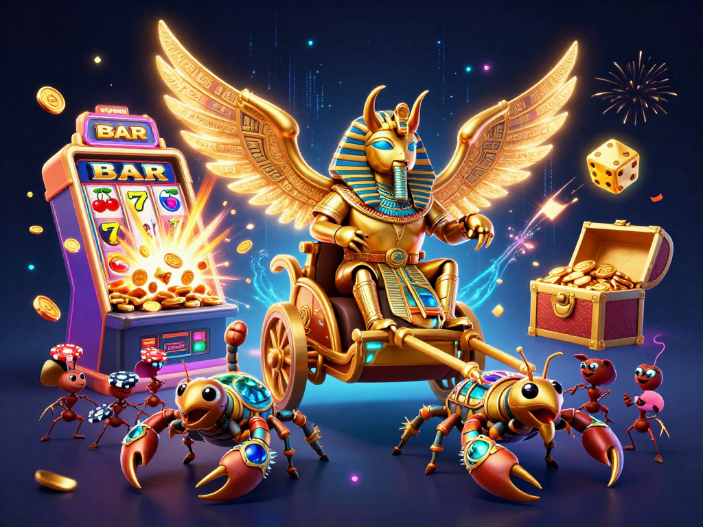 Join the excitement at vipwin with a dynamic scene featuring thrilling casino elements and vibrant gameplay.