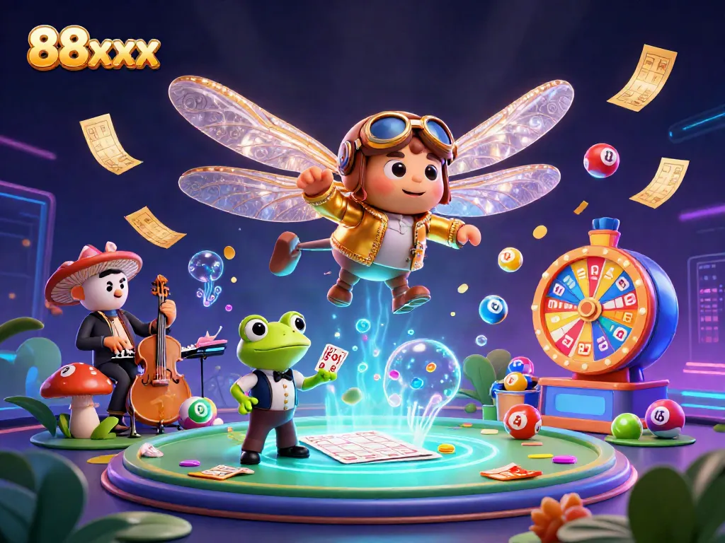 Experience exciting gameplay at 88xx with vibrant characters and dynamic casino elements.