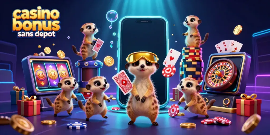 Gagnez avec le casino bonus sans dépôt offert par nos meerkats dans ce monde de jeu vibrant.