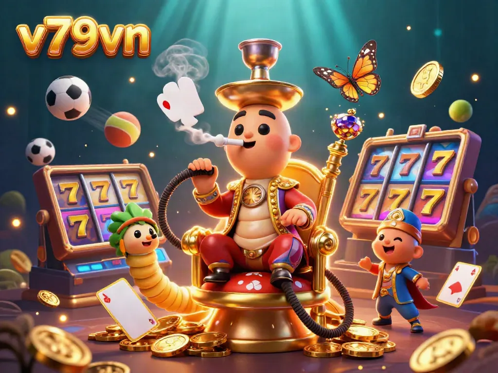 Experience top games and bonuses at v79vn, featuring dynamic scenes of online slot excitement.
