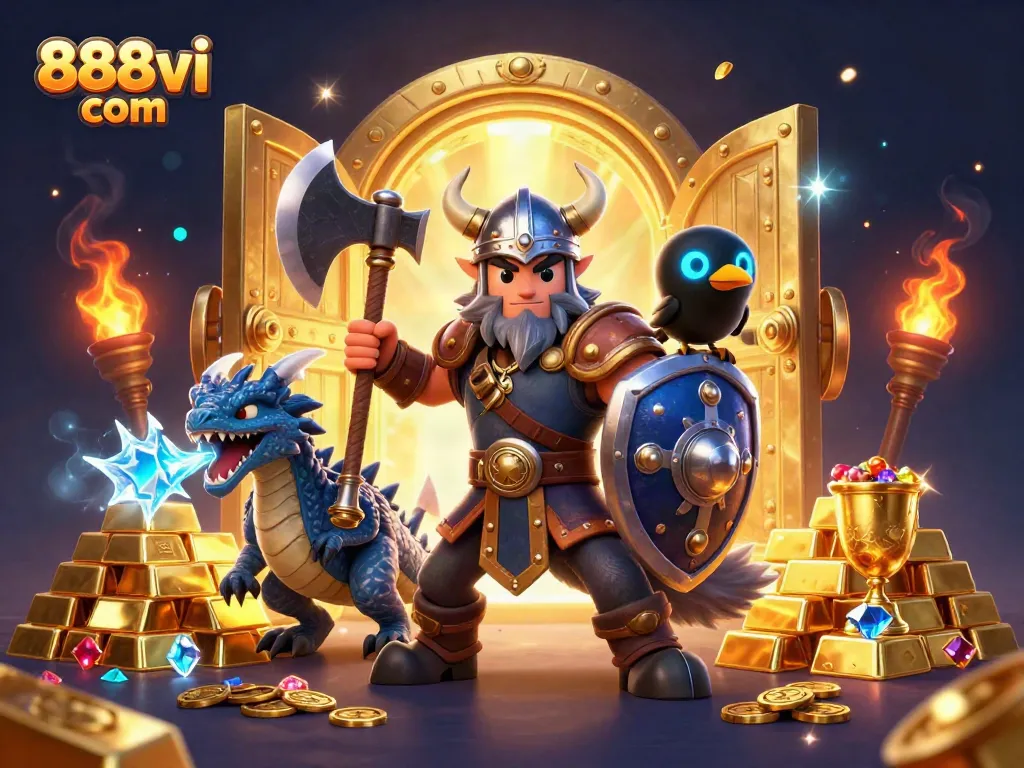 Experience the excitement of 888vi com with Viking warriors, treasure, and dynamic gaming elements.