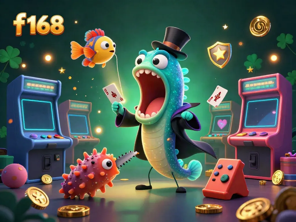 Experience the magic of f 168 with a 3D underwater casino featuring vibrant characters and dynamic game elements.