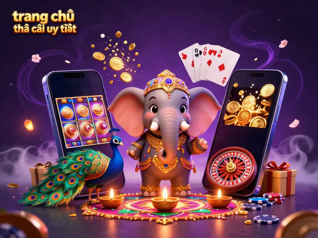 Explore vibrant gameplay at trang chủ nhà cái uy tín with 3D gaming elements and casino characters.