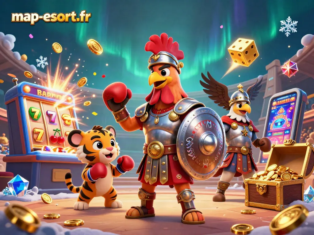 Engaging scene of map-escort-fr featuring vibrant casino theme and dynamic gaming elements